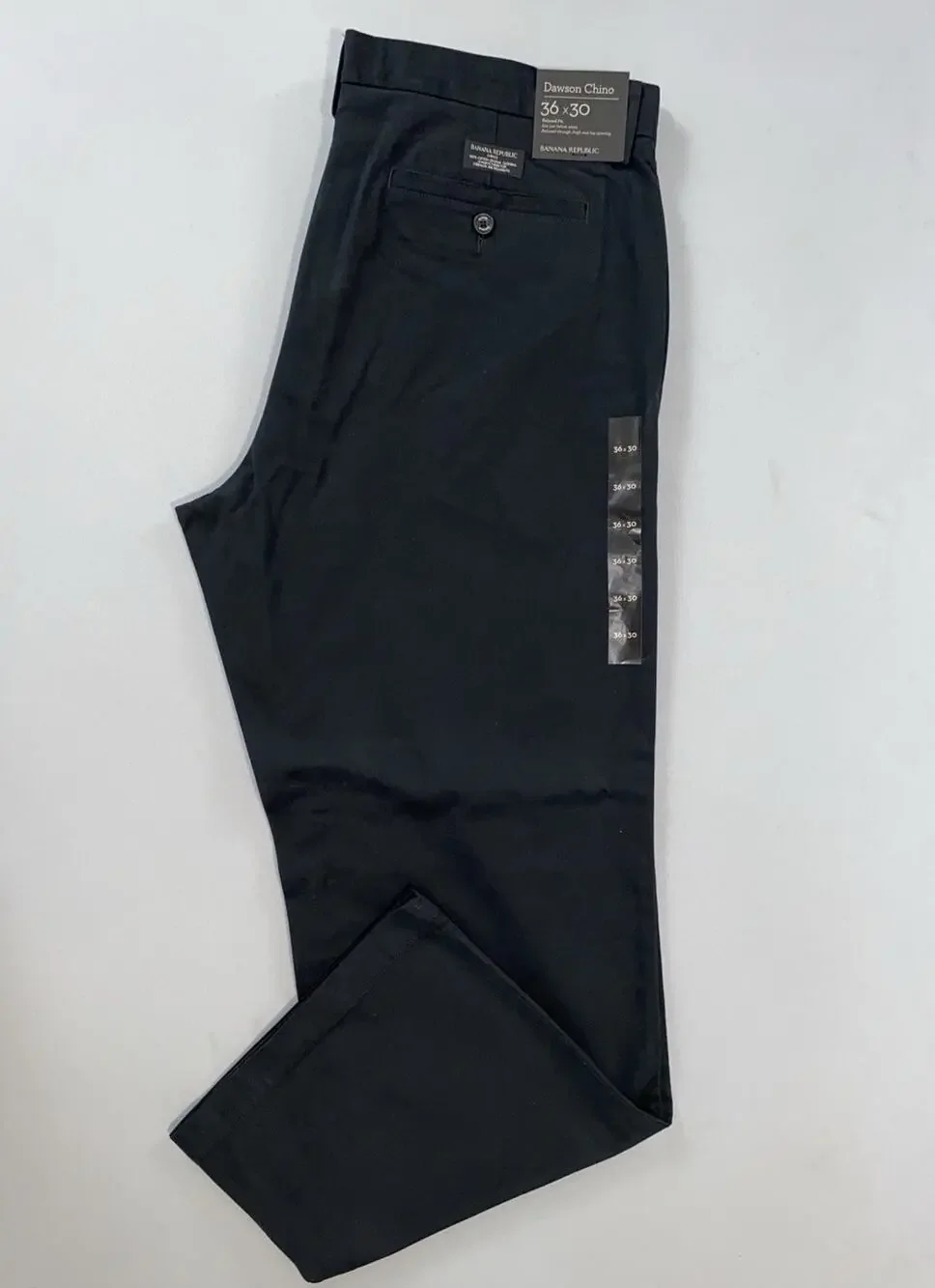 Banana Republic Dawson Fit Flat Front 100% Cotton Relaxed Chino Pants. 36X30 NWT